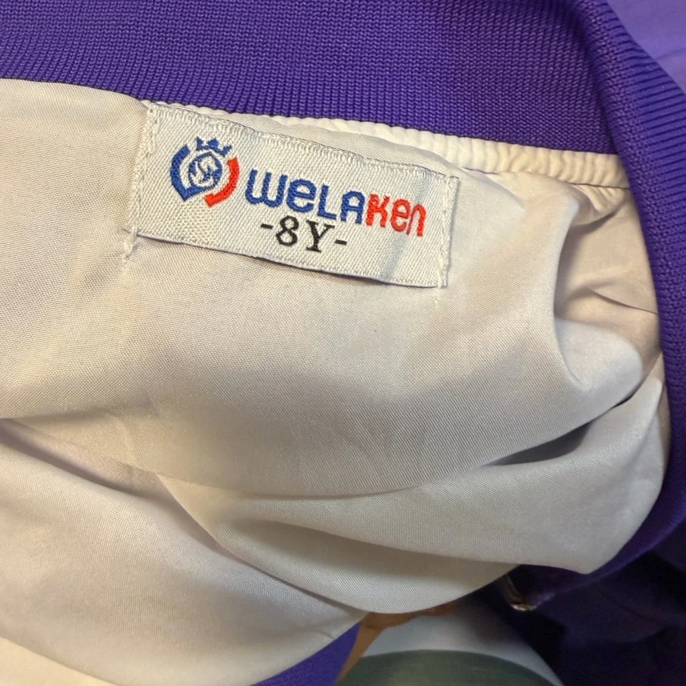Cropped Purple Bomber Jacket for Kids - Unknown Brand